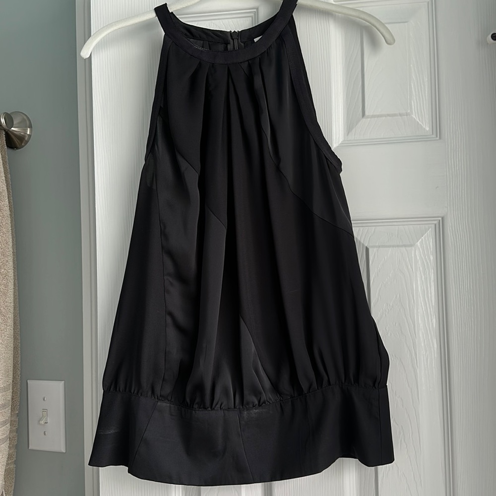 Black halter xs Calvin Klein banded bottom hem